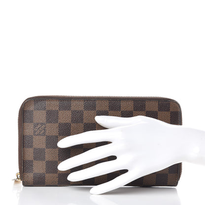 Louis Vuitton Damier Ebene Zippy Organizer Wallet 2 of 9