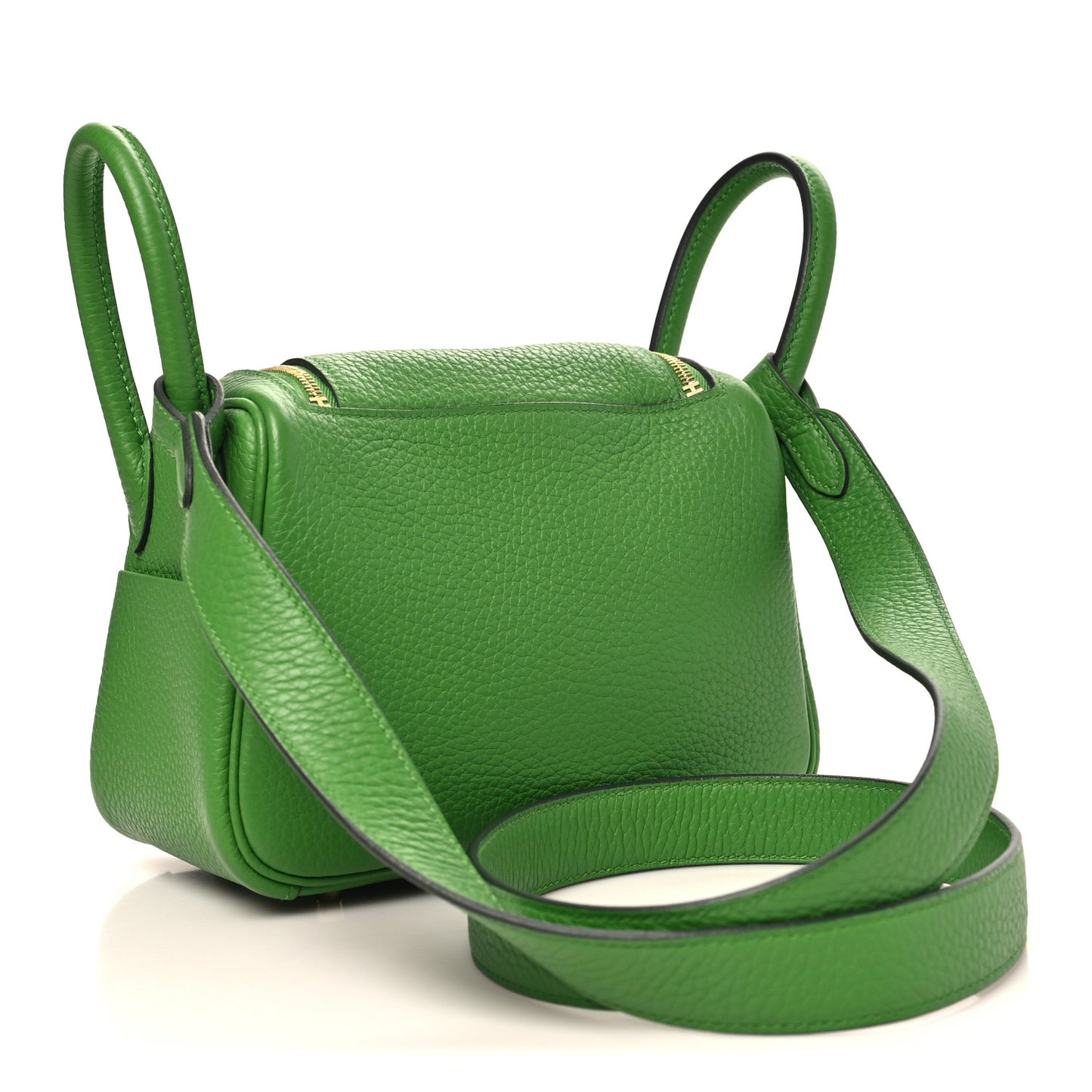 Taurillon Clemence Mini Lindy 20 Vert Yucca