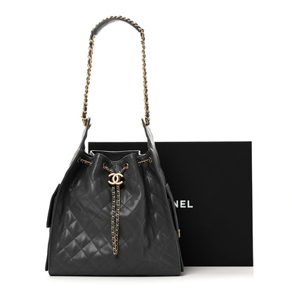 Chanel Caviar Quilted Medium Chanel 25 Handbag Dark Grey 12 of 12