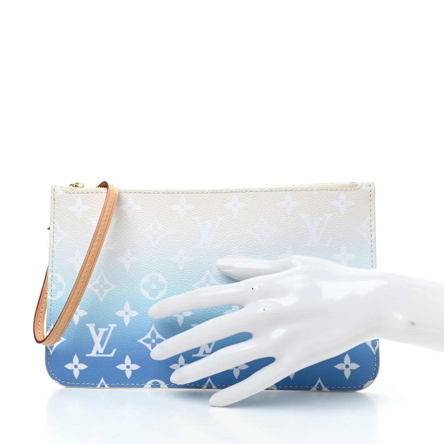 Louis Vuitton Monogram By The Pool Neverfull MM Pochette Blue 2 of 6