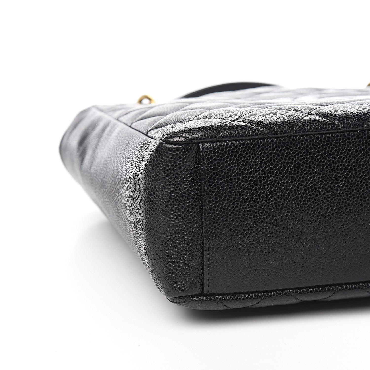 Chanel Caviar Quilted Petit Shopping Tote PST Black 7 of 9