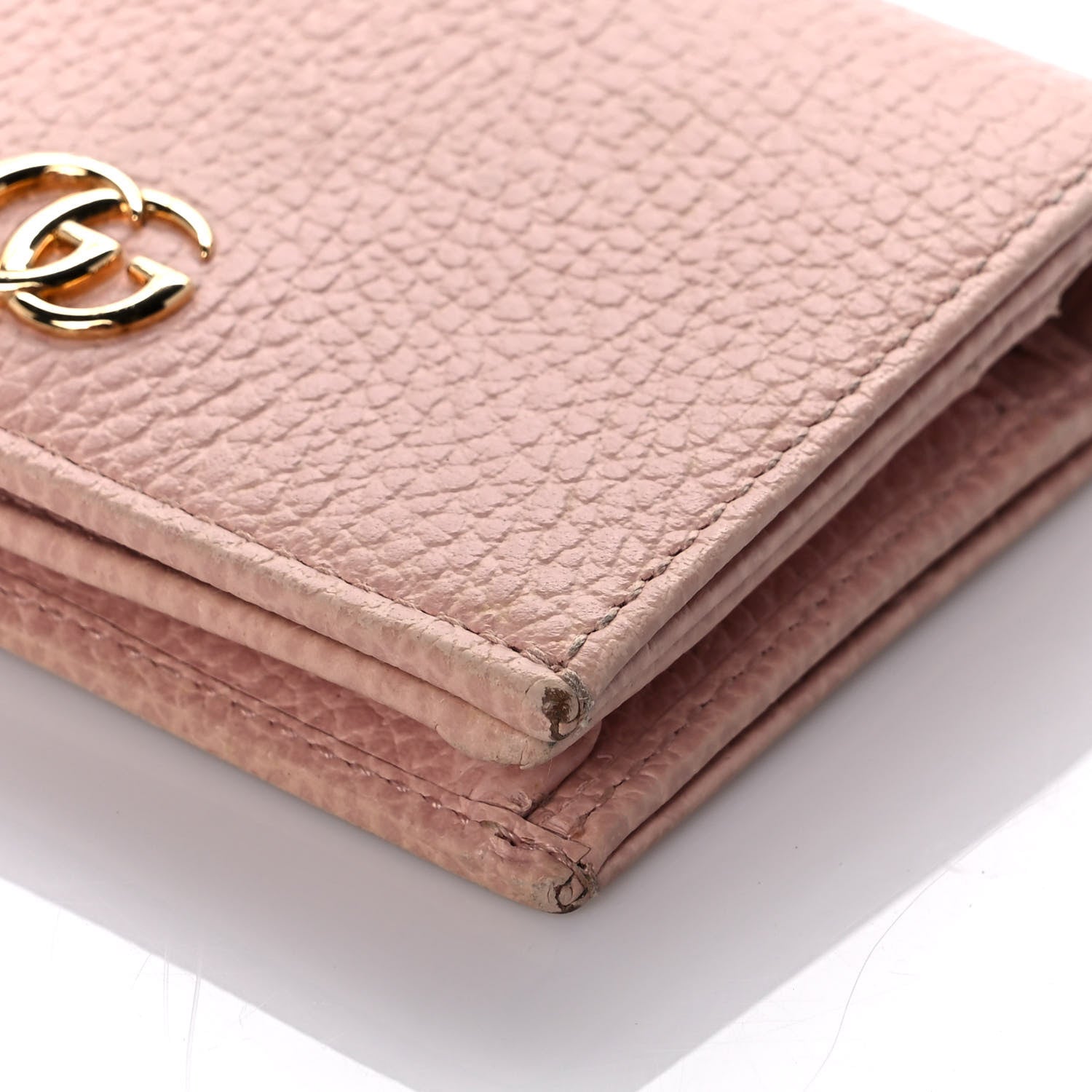 Gucci Dollar Calfskin GG Marmont Card Case Perfect Pink 8 of 10