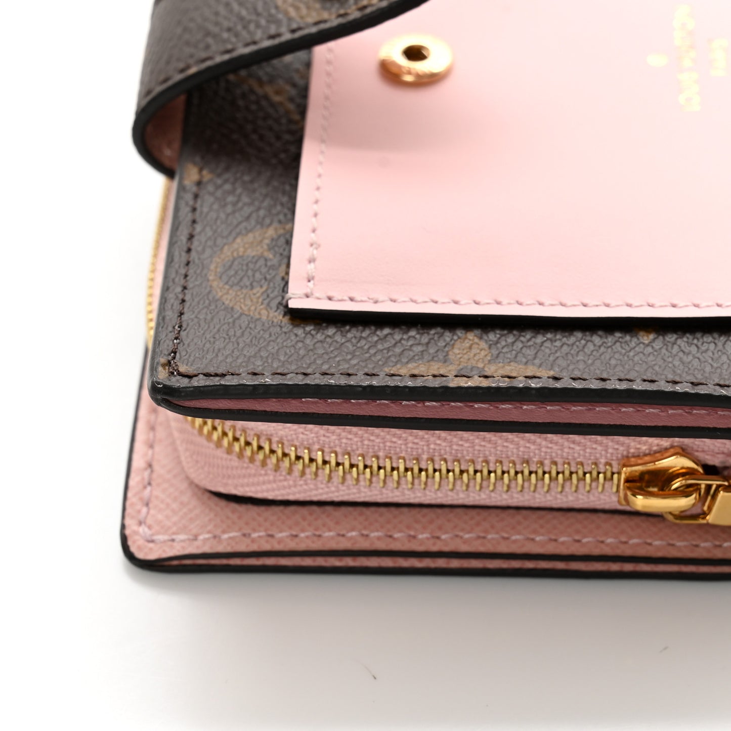 Monogram Juliette Wallet Rose Ballerine