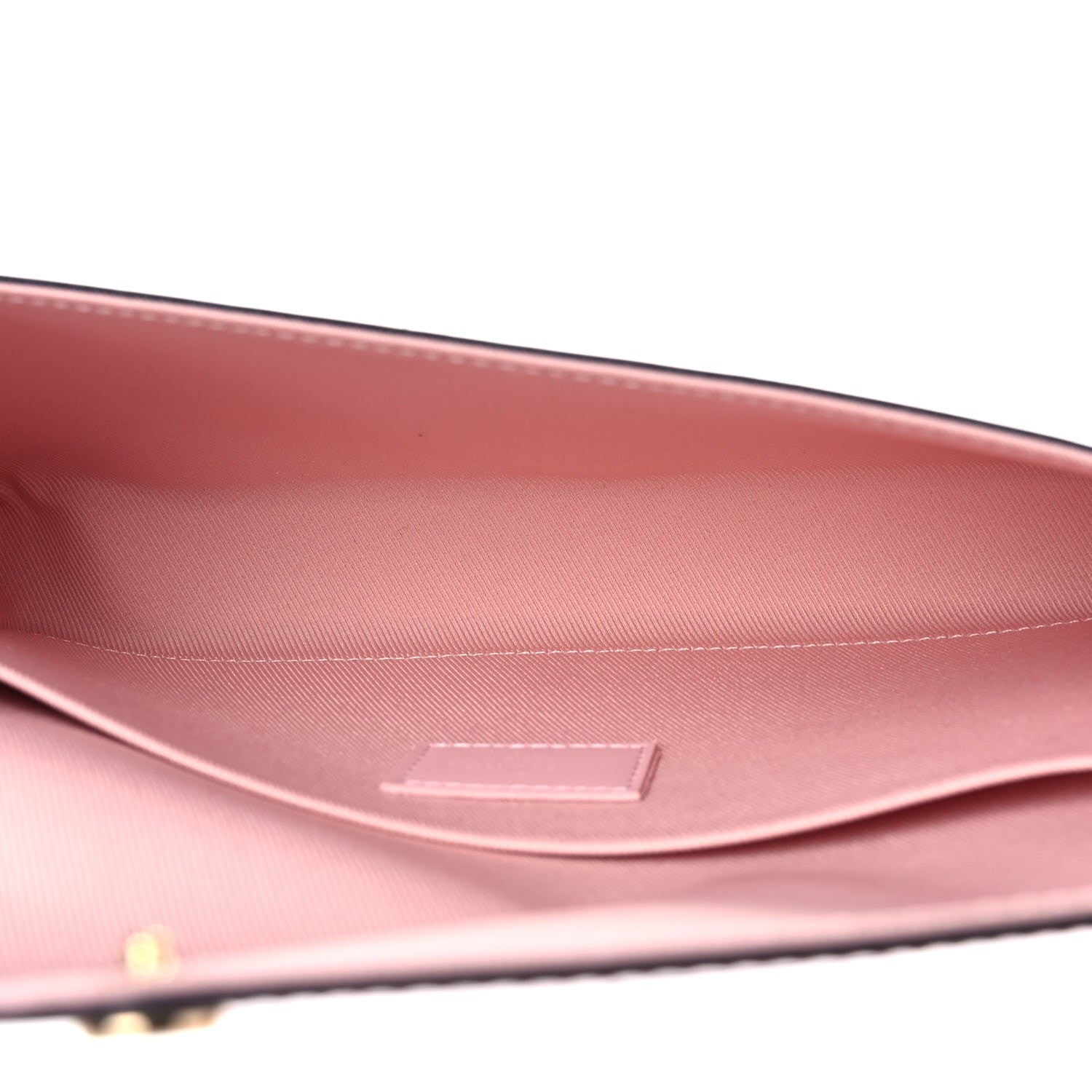 Louis Vuitton Vernis Valentine Felicie Pochette Chain Wallet Light Pink Neon 6 of 9