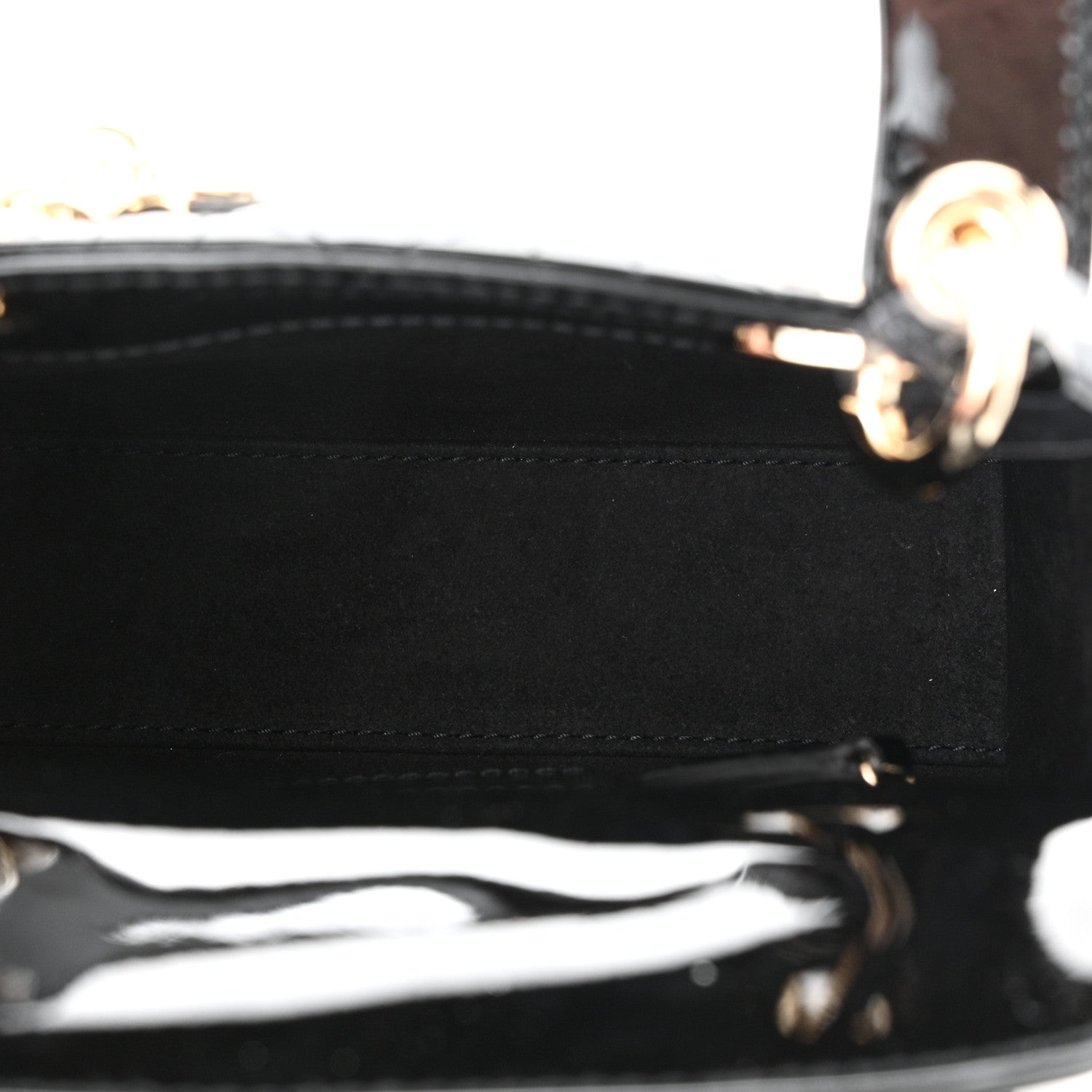 Christian Dior Patent Cannage Mini Lady Dior Black 5 of 10