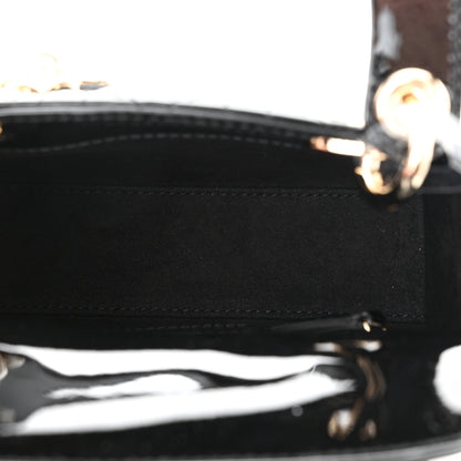 Christian Dior Patent Cannage Mini Lady Dior Black 5 of 10
