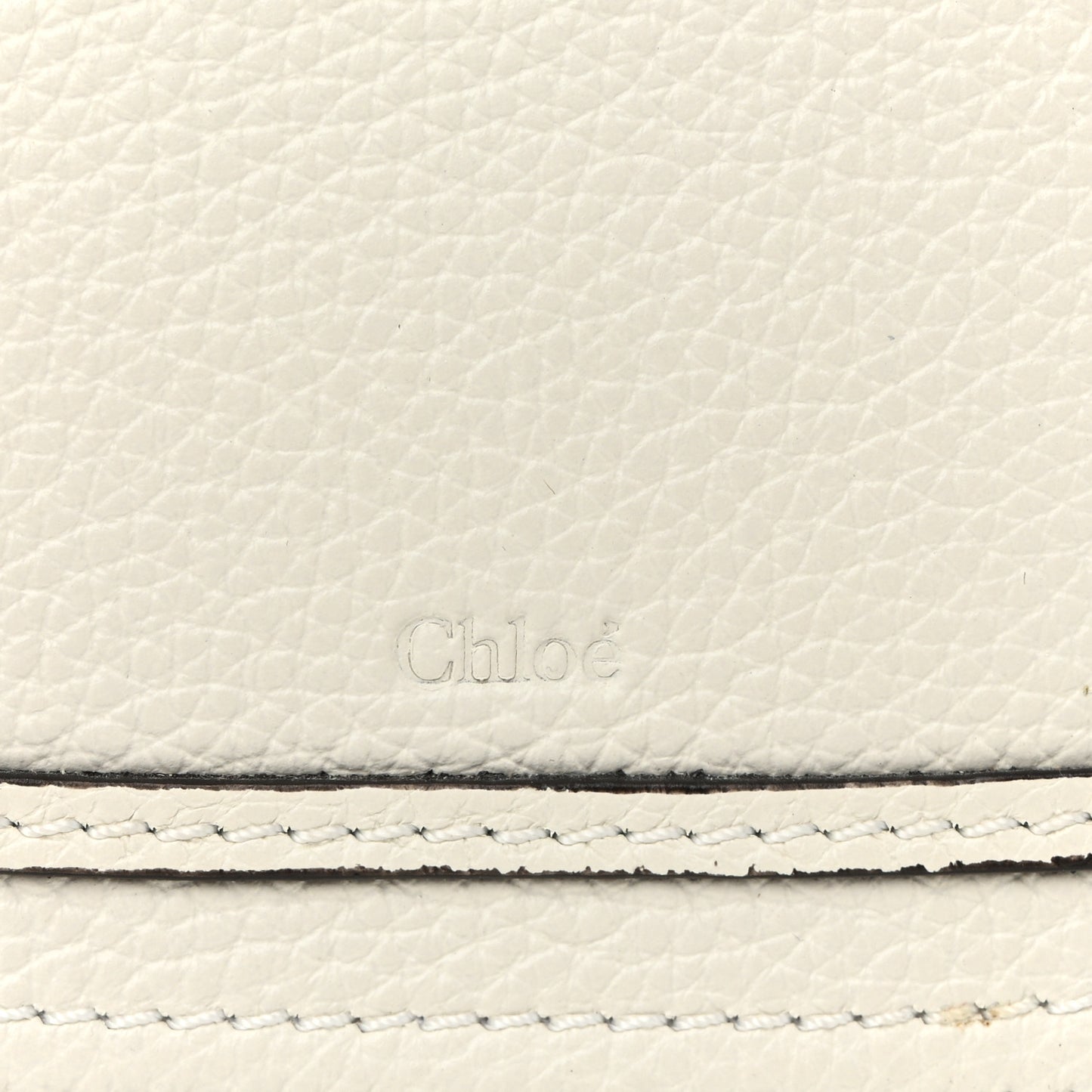 Raffia Small Grain Calfskin Mini Marcie Basket White