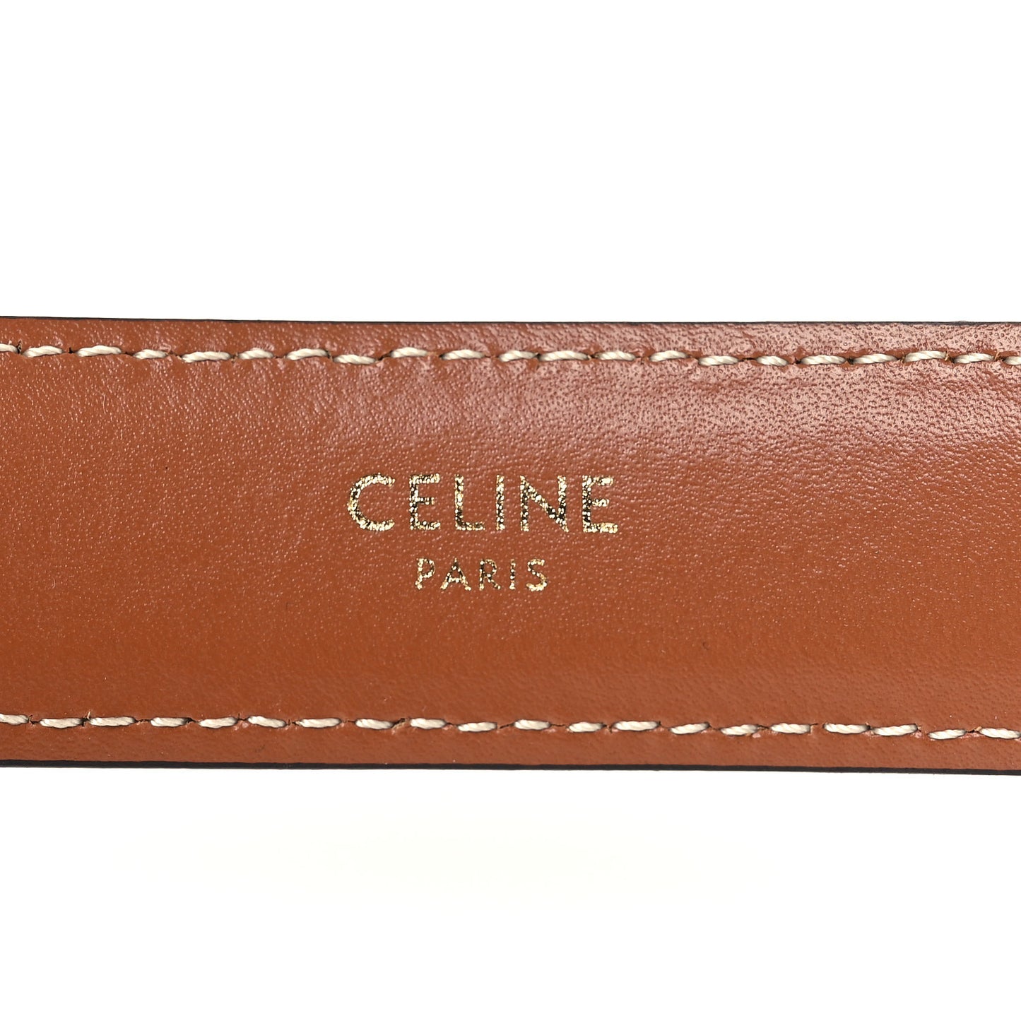 Canvas Calfskin Medium 25mm Triomphe 85 34 Belt Tan