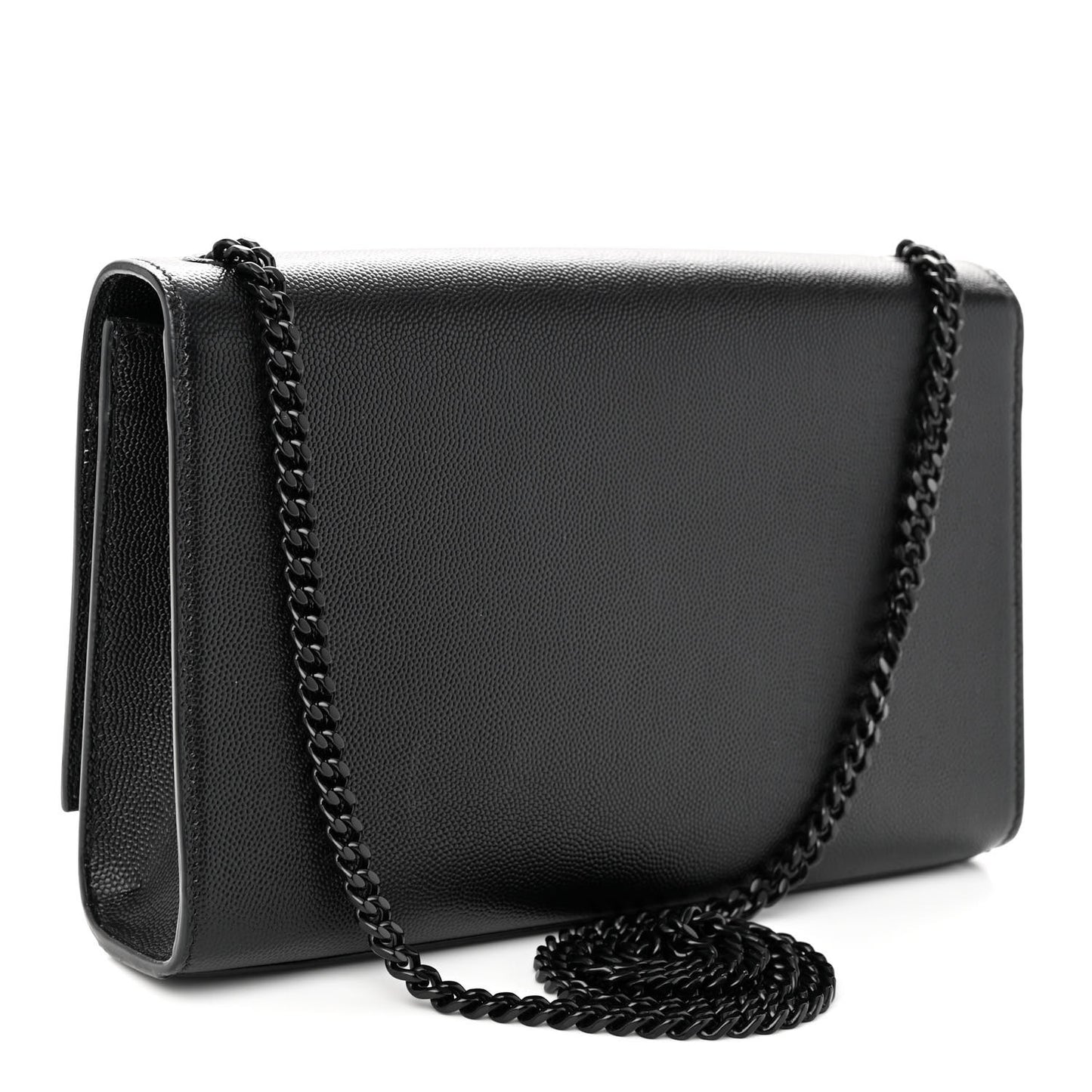 Grain De Poudre Medium Classic Monogram Monochrome Kate Satchel Black