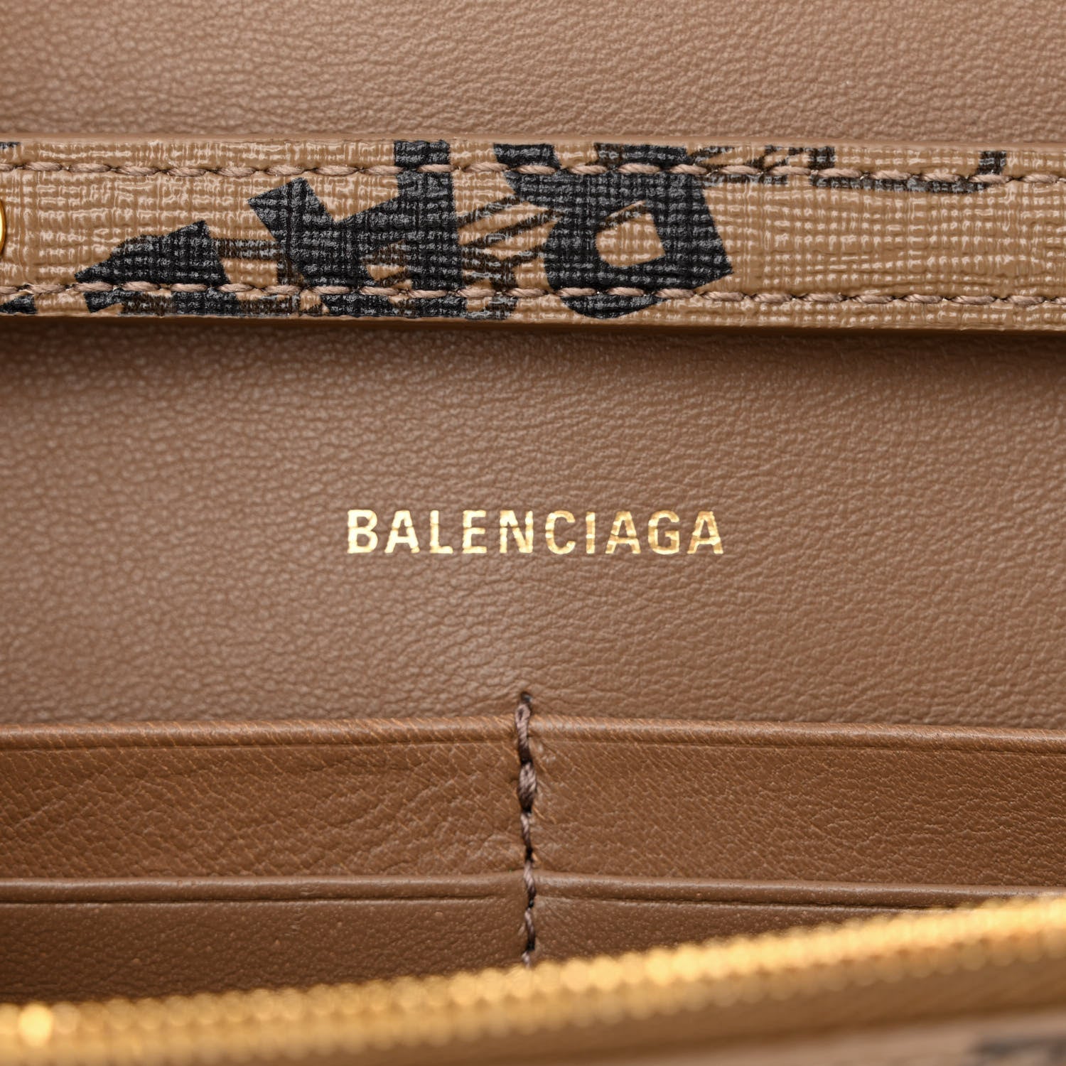 Balenciaga Coated Canvas BB Monogram Allover Logo Hourglass Chain Bag Beige Brown Black 6 of 9