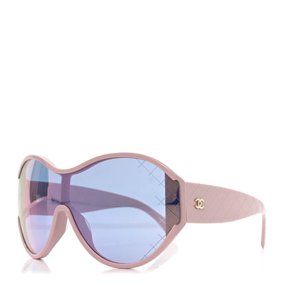 Chanel Acetate Shield Sunglasses 71476A Pink 1 of 6