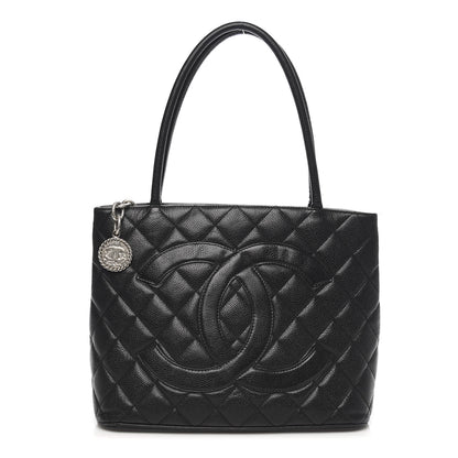 Chanel Caviar Quilted Medallion Tote Black 1 of 10