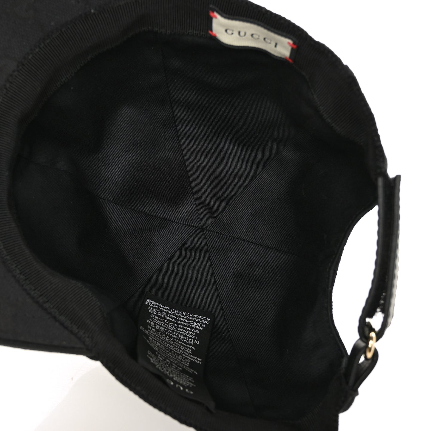 Monogram Web Baseball Hat S Black
