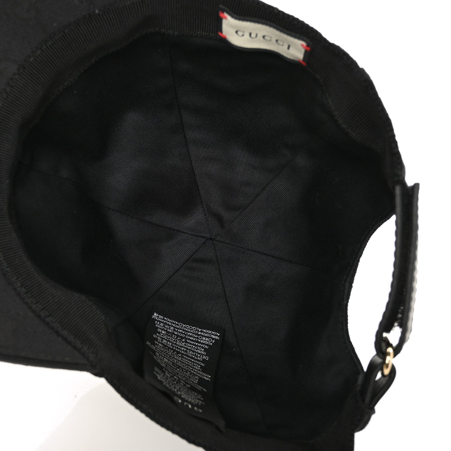 Gucci Monogram Web Baseball Hat S Black 6 of 8