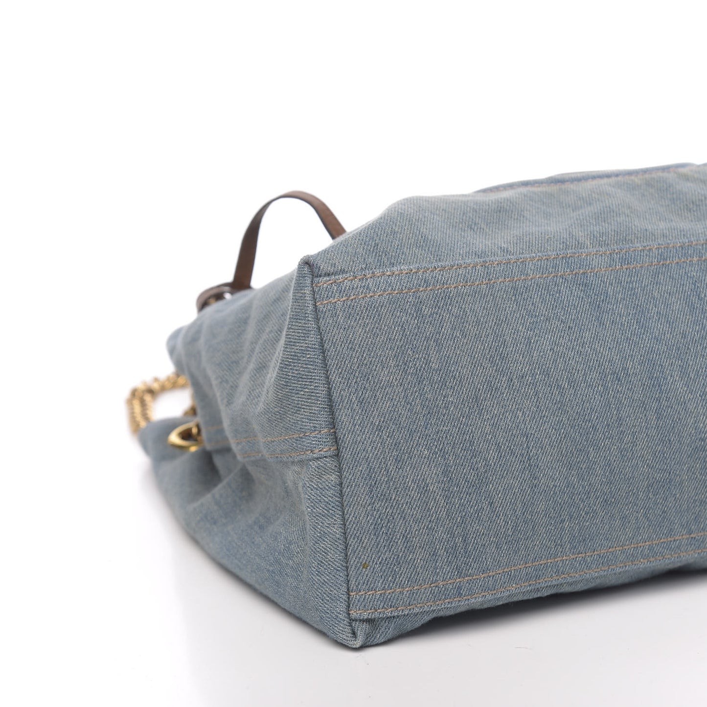 Denim Medium Soho Chain Shoulder Bag Blue