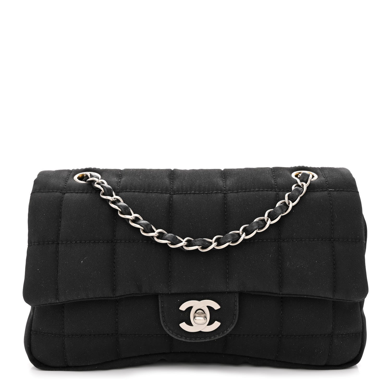 Chanel Nylon Square Quilted Flap Black 1 of 10