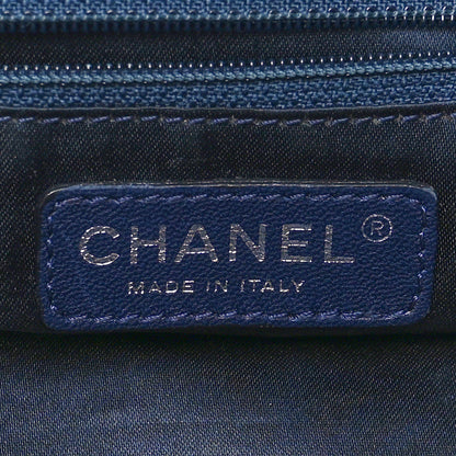 Chanel Lambskin Diamond Stitch Convertible Clutch Navy 7 of 11