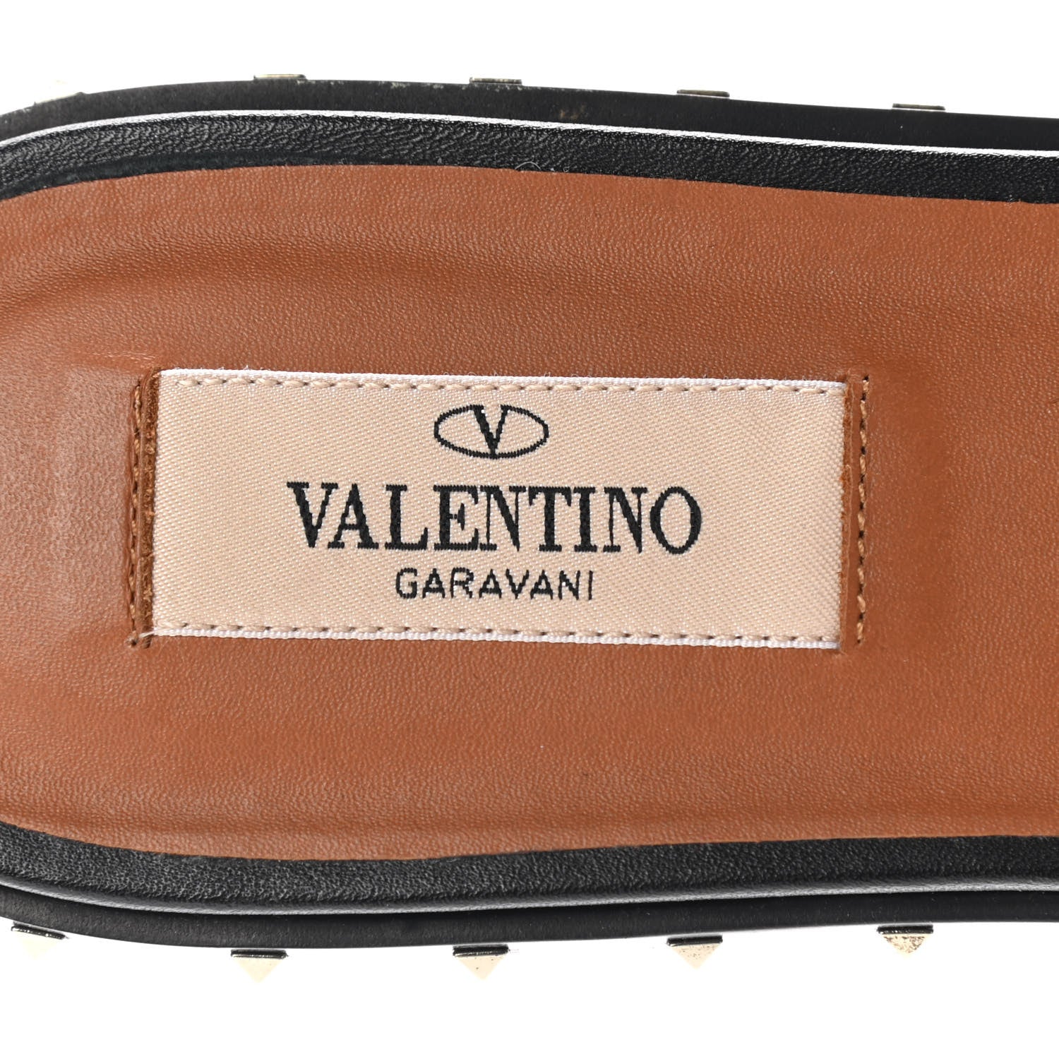 Valentino Garavani Nappa Soul Rockstud Flat Slide Sandals 40 Black 7 of 12
