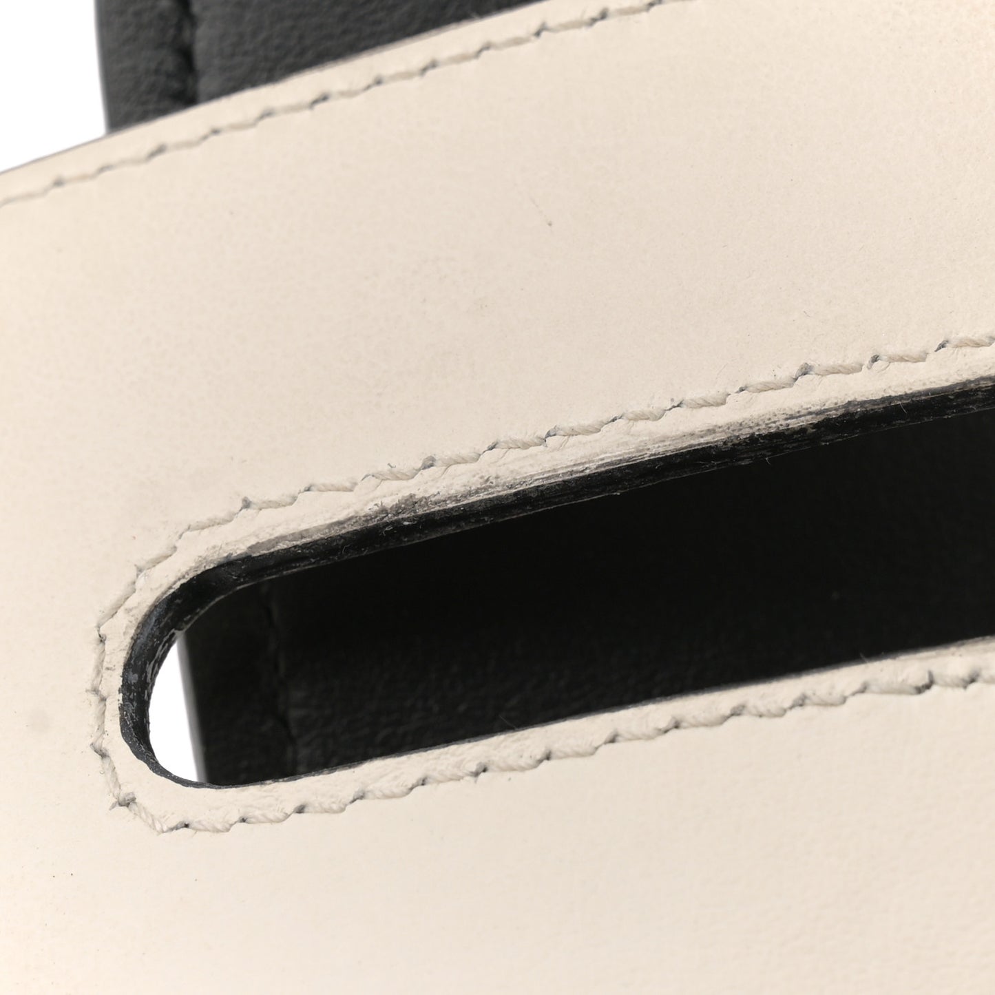 City Calfskin Small Sidonie Shoulder Bag White Black