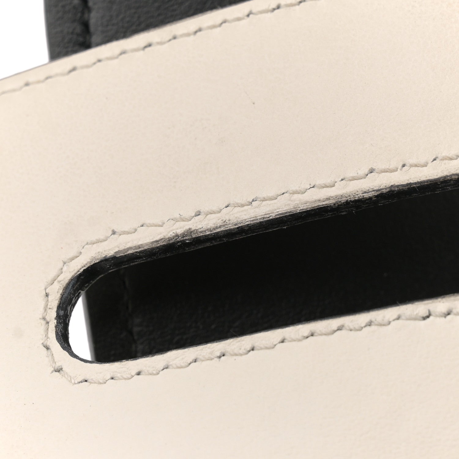 Prada City Calfskin Small Sidonie Shoulder Bag White Black 12 of 13