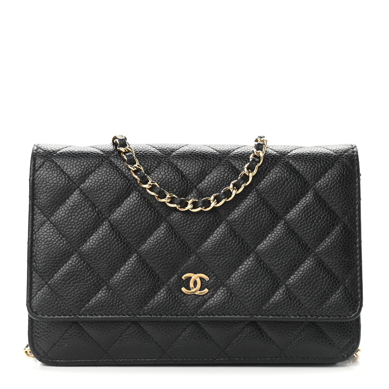 Chanel Caviar Quilted Wallet On Chain WOC Black 1 of 11