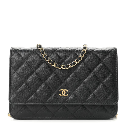 Chanel Caviar Quilted Wallet On Chain WOC Black 1 of 11