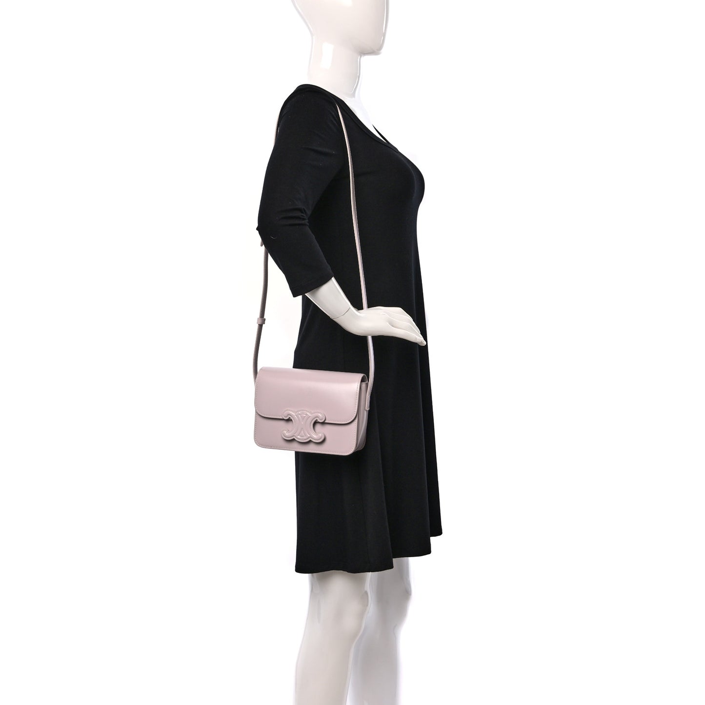 Shiny Calfskin Teen Cuir Triomphe Poudre