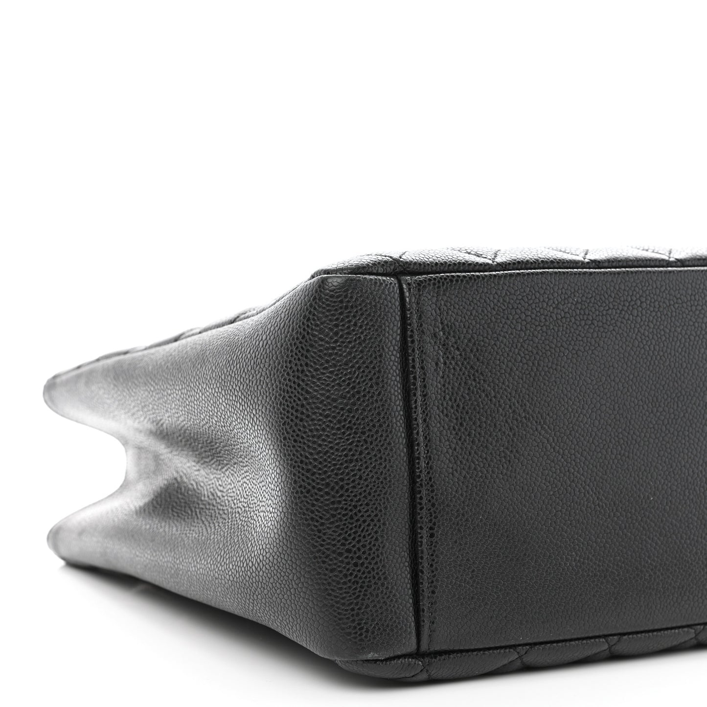 Caviar Quilted Grand Shopping Tote GST Black