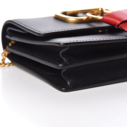 Valentino Garavani Smooth Calfskin Mini VRing Crossbody Bag Black 5 of 8