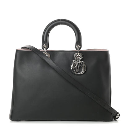 Christian Dior Smooth Calfskin Large Diorissimo Tote Black Rose Poudre 1 of 14
