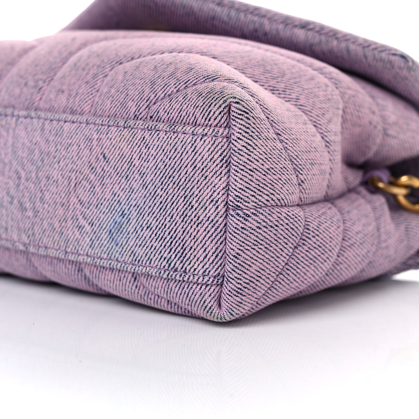 Denim Y Quilted Monogram Toy Loulou Crossbody Bag Bleached Lilac