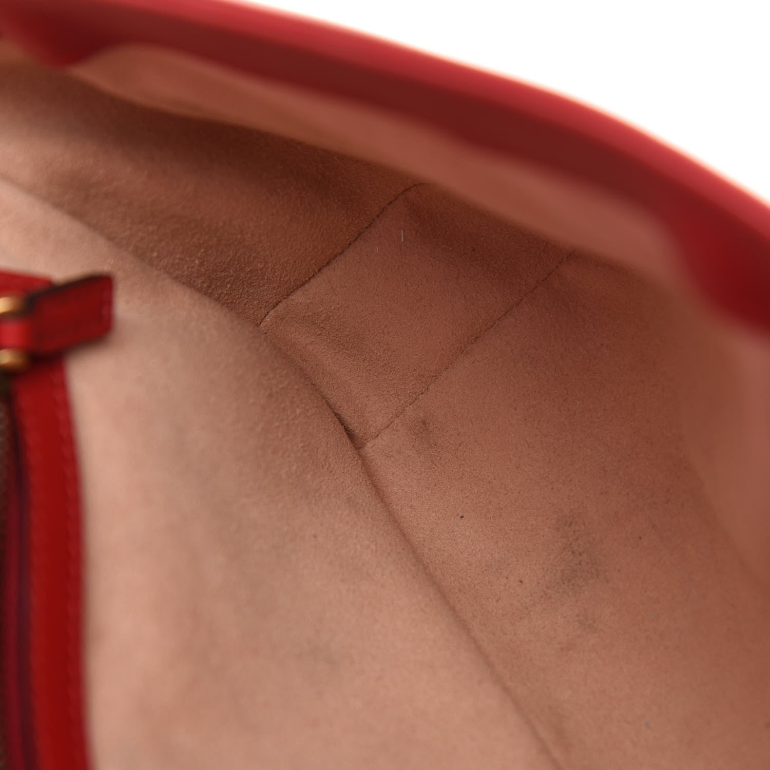 Gucci Calfskin Matelasse Small GG Marmont Shoulder Bag Hibiscus Red 10 of 13