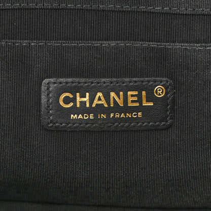 Chanel Glazed Calfskin Scallop Quilted Single Flap Black 6 of 10