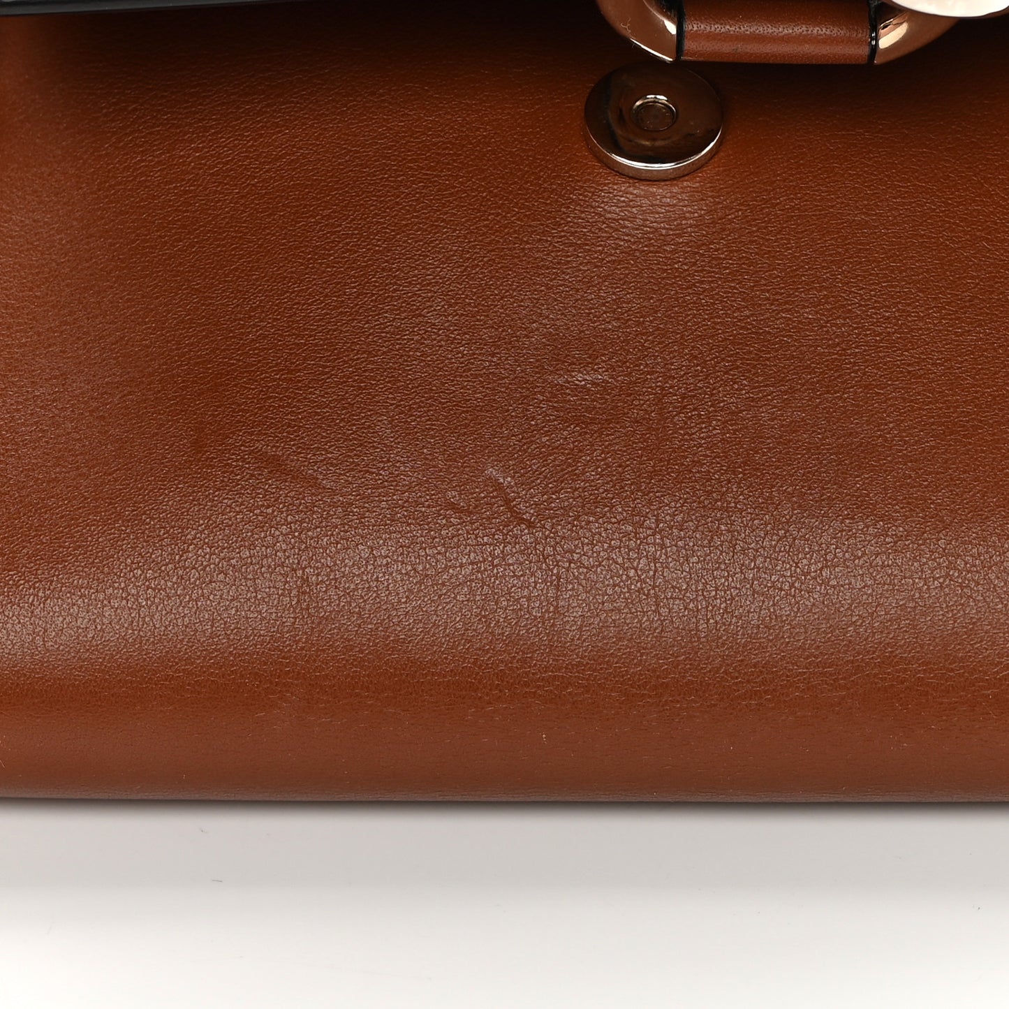 Suede Calfskin Mini Faye Shoulder Bag Tobacco