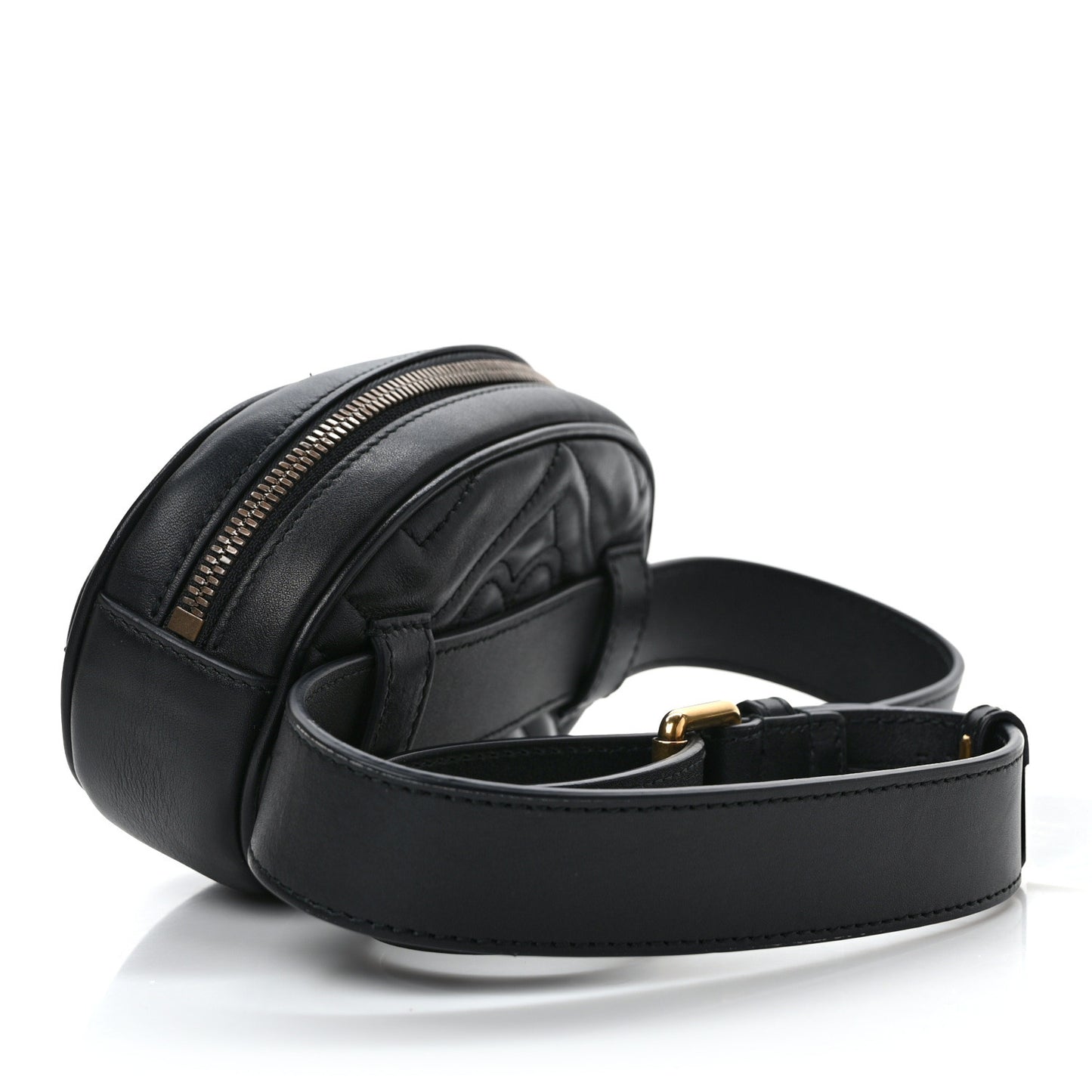 Calfskin Matelasse GG Marmont Belt Bag 85/34 Black