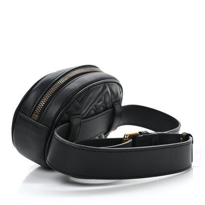 Gucci Calfskin Matelasse GG Marmont Belt Bag 85/34 Black 3 of 10