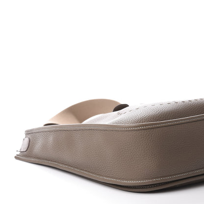 Hermes Taurillon Clemence Evelyne III GM Etoupe 5 of 10