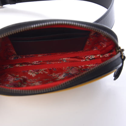 Gucci Patent Rubber Game Patch Logo Belt Bag 75 30 Black 5 of 10