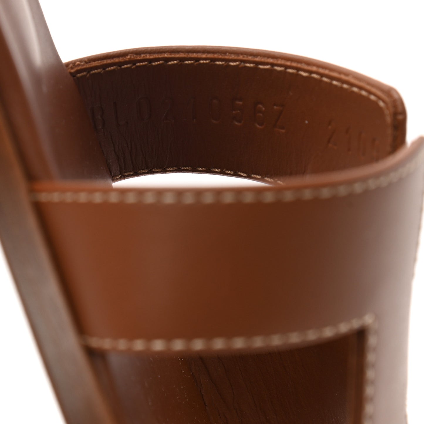 Box Calfskin Oran Sandals 36 Gold