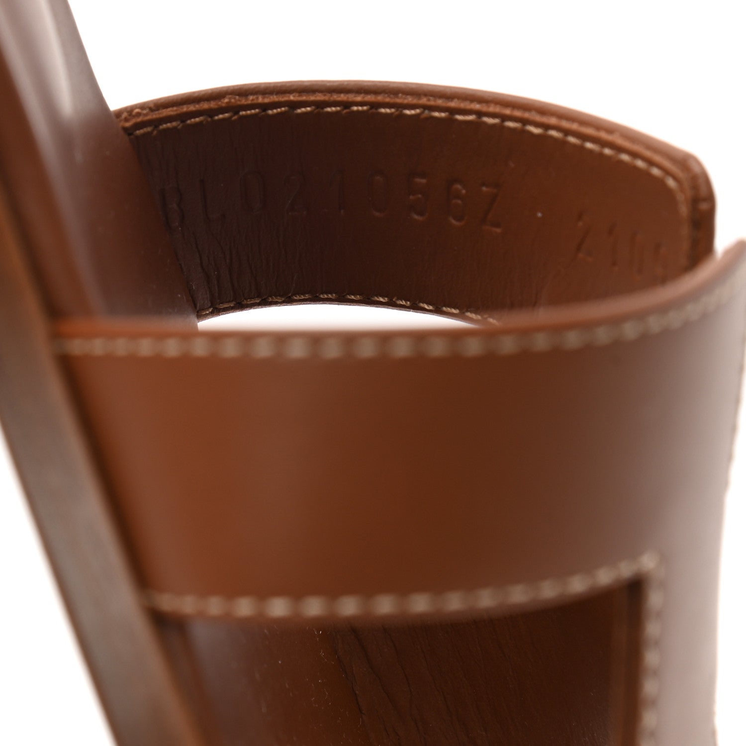 Hermes Box Calfskin Oran Sandals 36 Gold 8 of 8