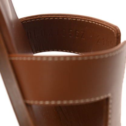 Hermes Box Calfskin Oran Sandals 36 Gold 8 of 8