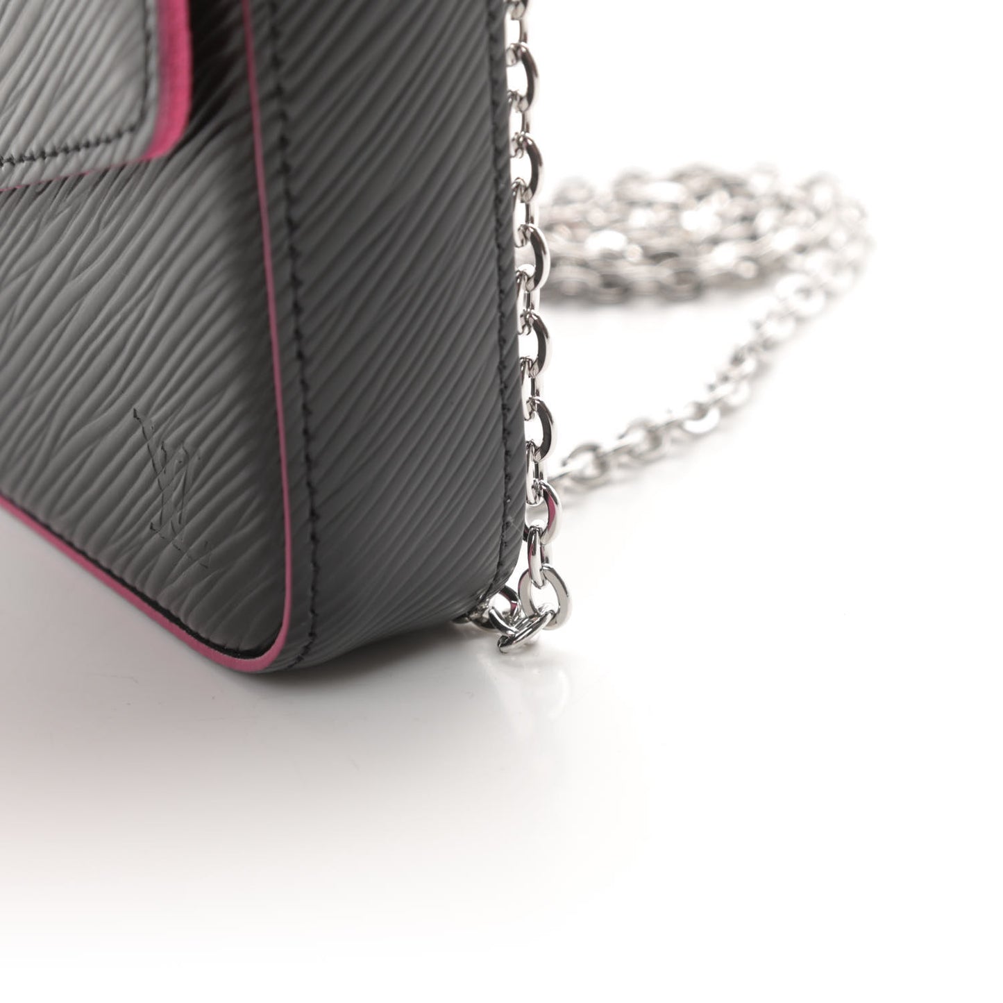 Epi Pochette Felicie Black Hot Pink