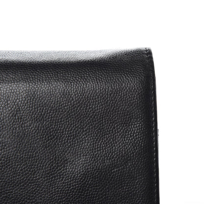 Chanel Caviar Sevruga Wallet On Chain WOC Black 18 of 23