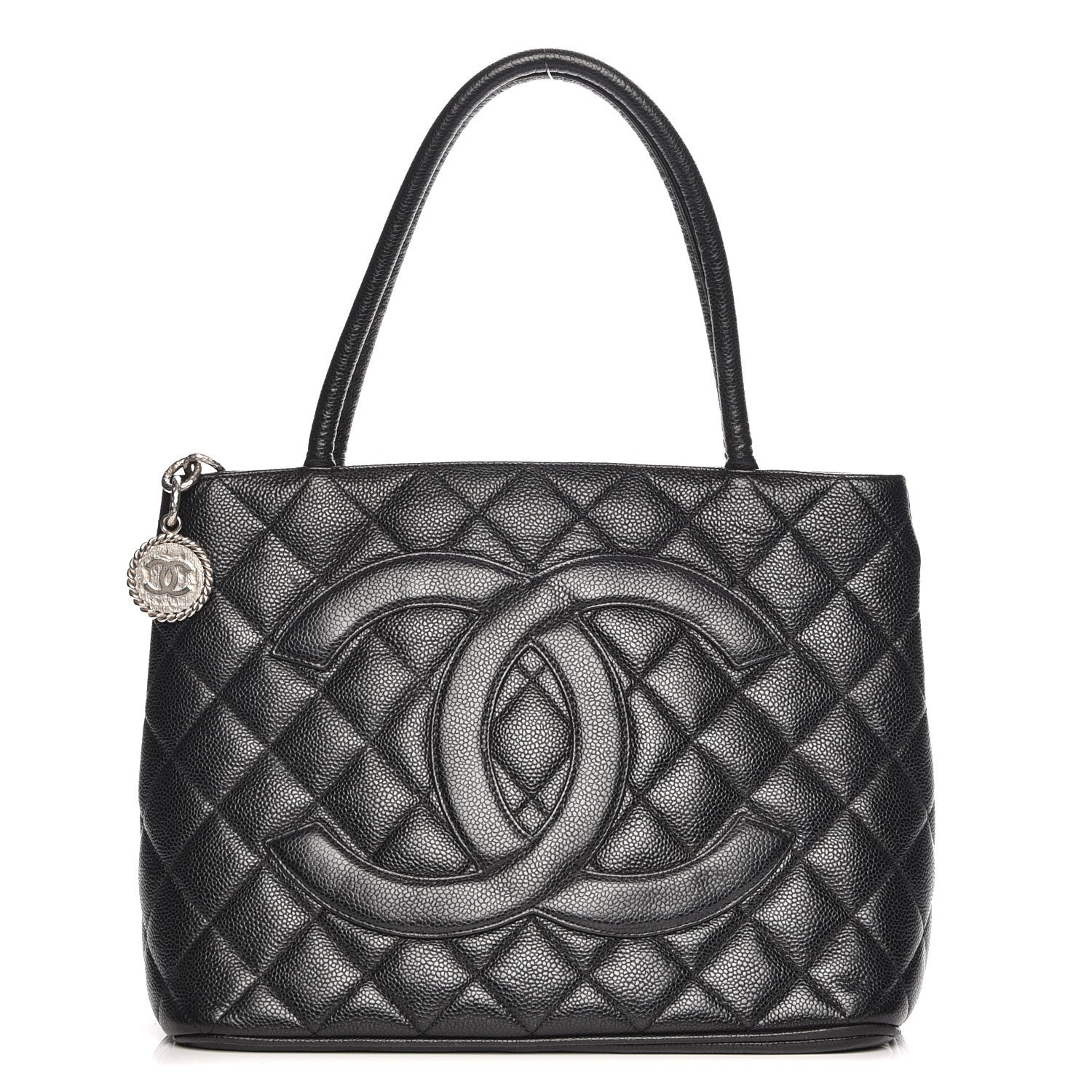 Chanel Caviar Quilted Medallion Tote Black 1 of 8