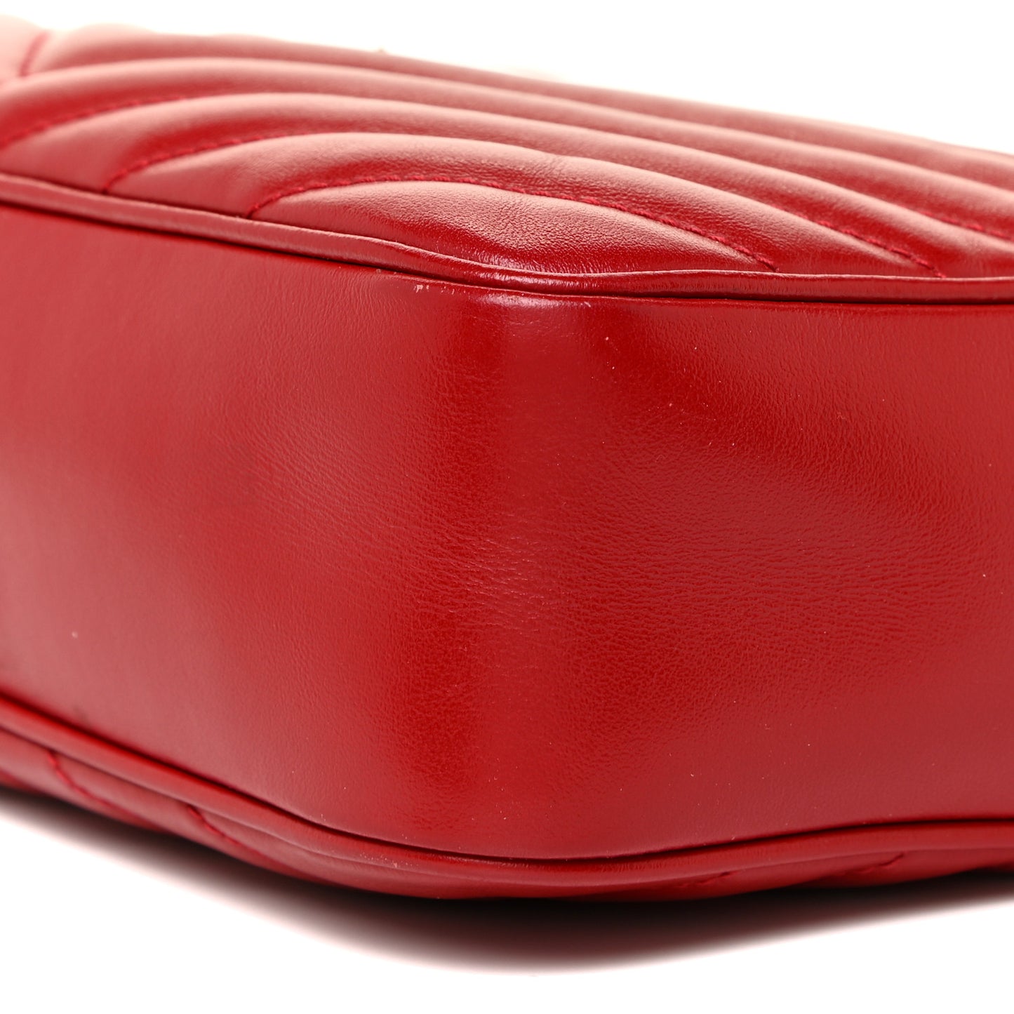 Calfskin Matelasse Monogram Lou Camera Bag Red