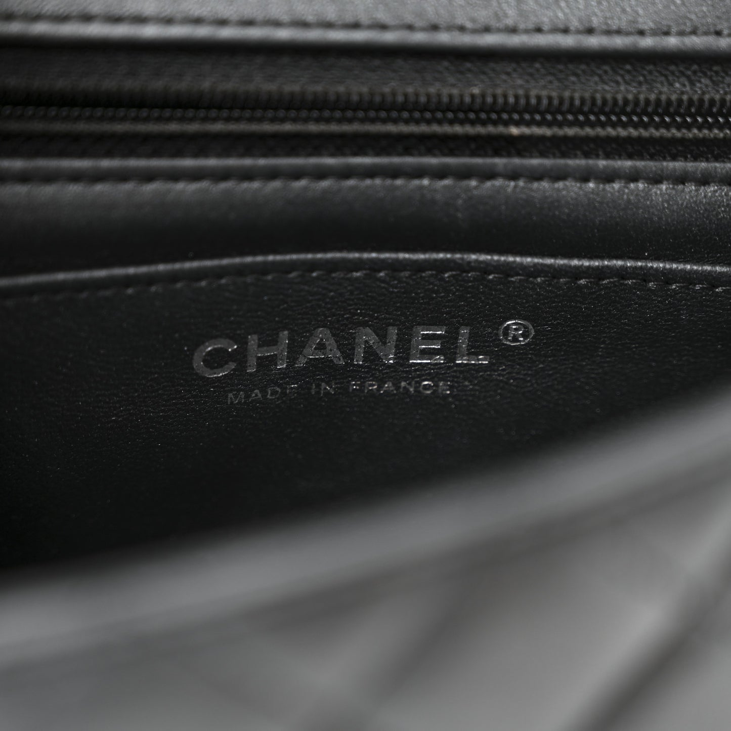 Lambskin Quilted Mini Rectangular Flap So Black