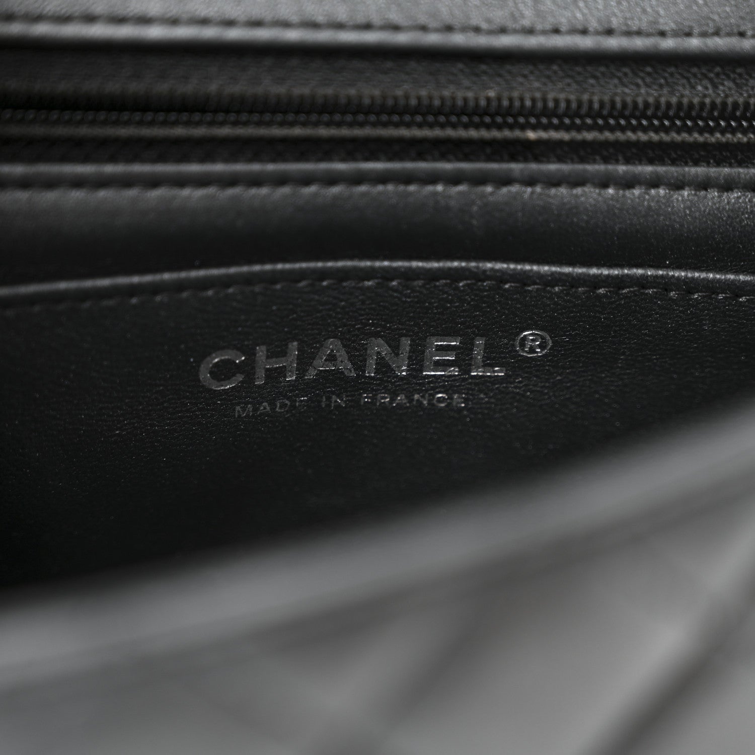 Chanel Lambskin Quilted Mini Rectangular Flap So Black 6 of 10