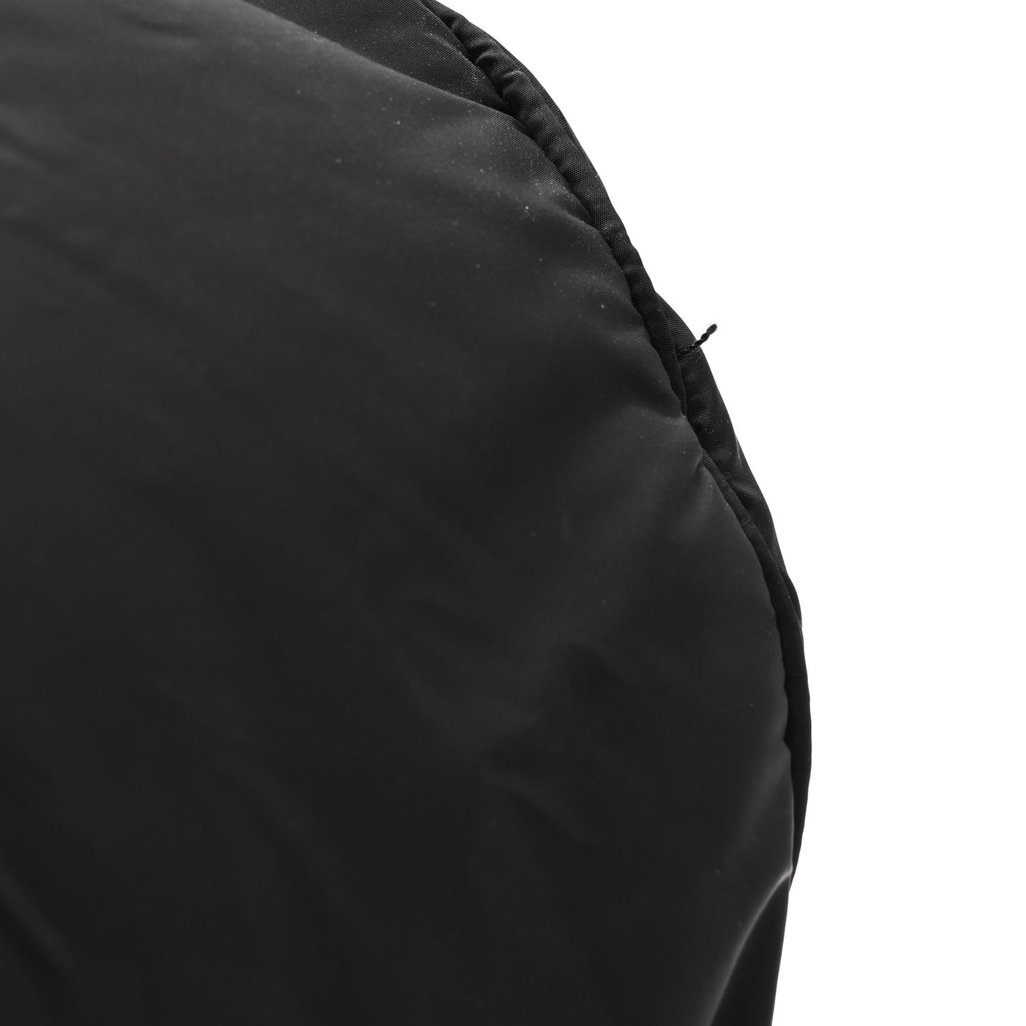 Padded Nylon Logo Diaper Bag Black