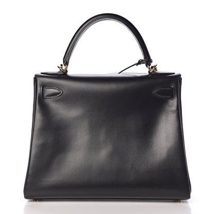 Hermes Box Kelly Retourne 28 Black 5 of 43