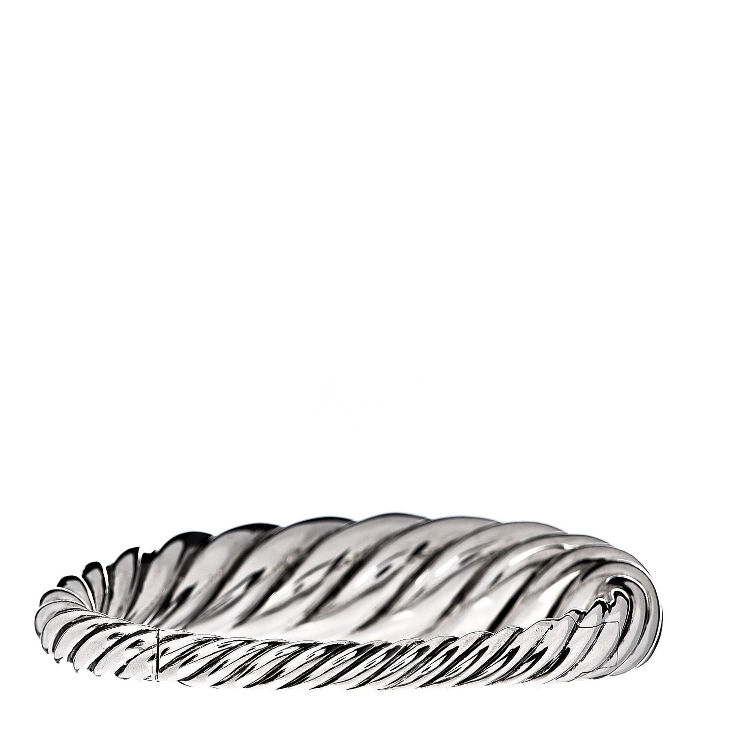 Sterling Silver 17mm Pure Form Cable Bracelet